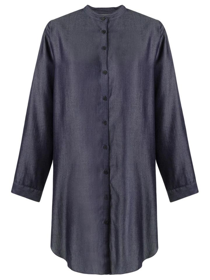 Uma Raquel Davidowicz Longsleeved Shirt Dress - Blue
