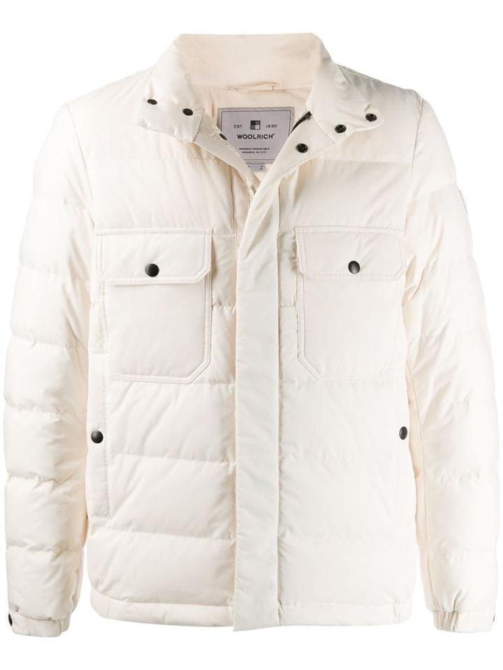 Woolrich Padded Long Sleeve Jacket - Neutrals
