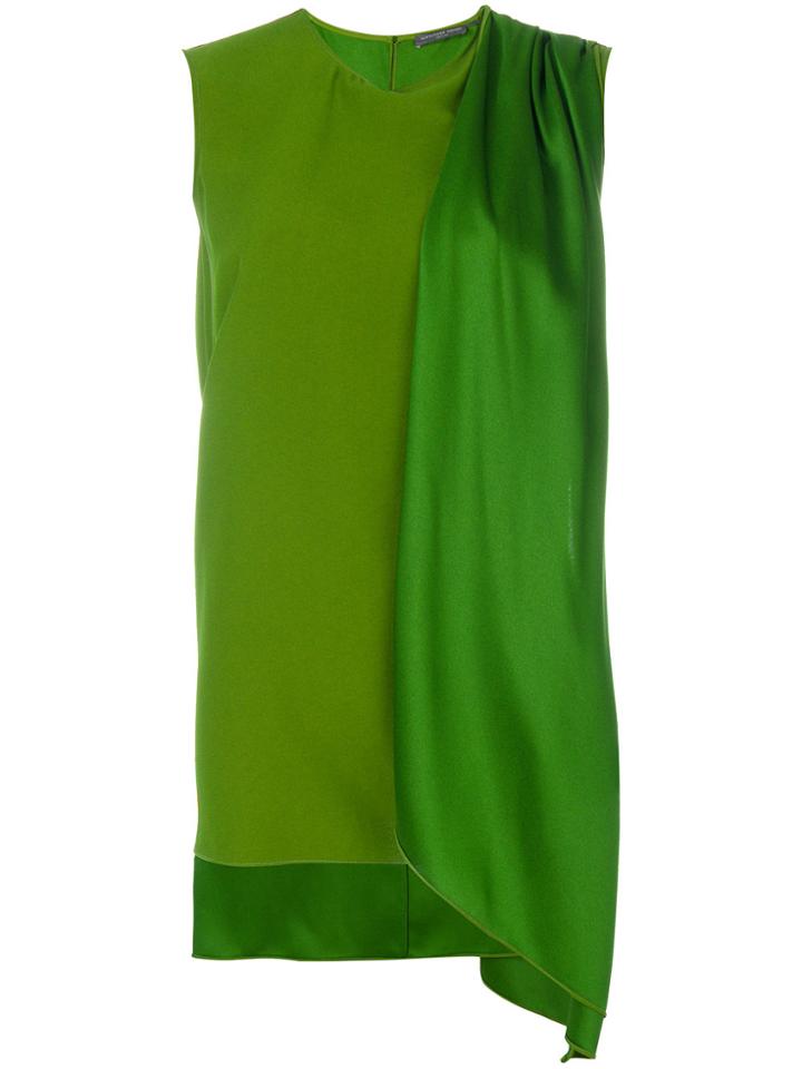 Alexander Mcqueen Shoulder Sash Blouse - Green