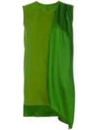 Alexander Mcqueen Shoulder Sash Blouse - Green