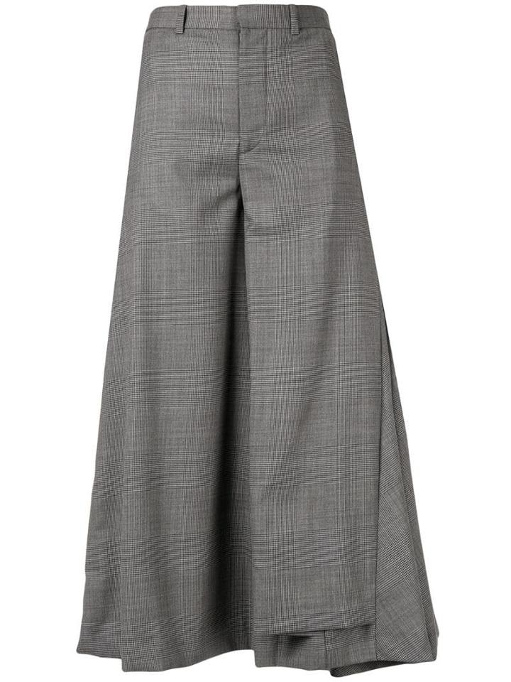 Y/project Inverted Pleat Skirt - Grey