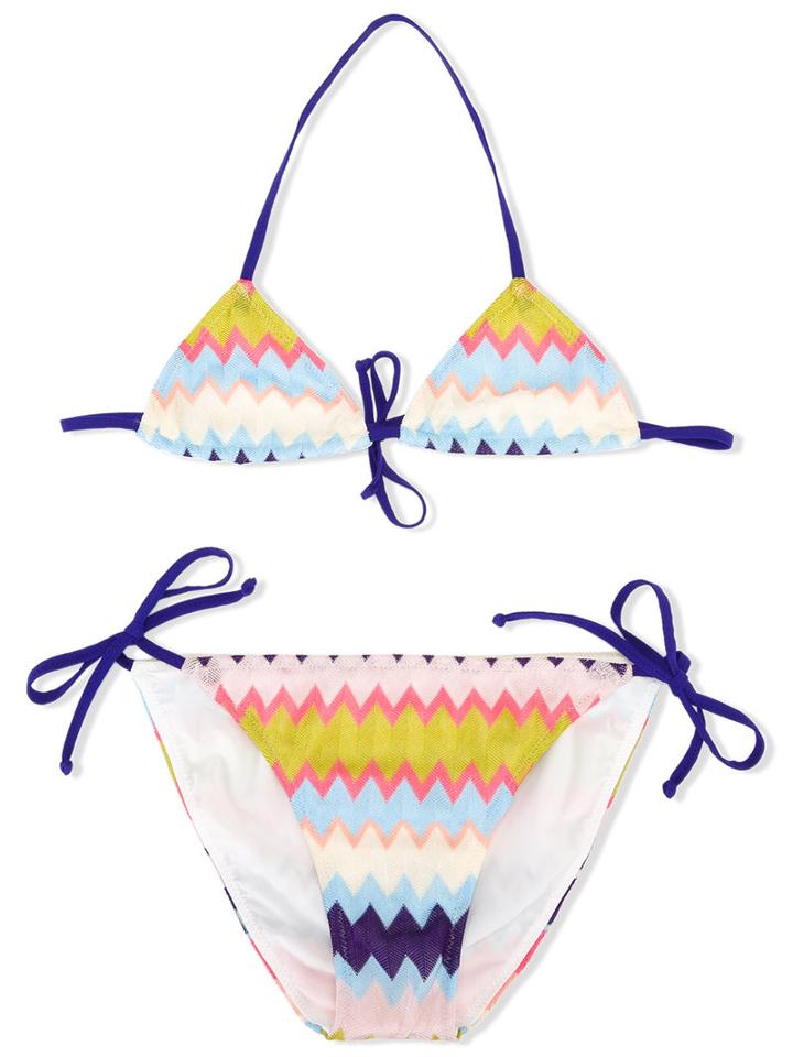 Missoni Kids Striped Bikini, Girl's, Size: 8 Yrs