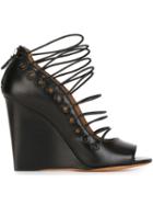 Givenchy Lace-up Wedge Sandals