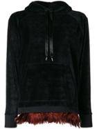 Maison Père Jersey Feathers Hoodie - Black