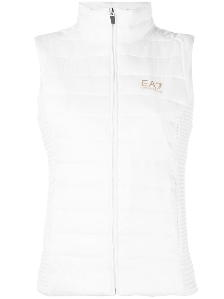 Ea7 Emporio Armani Padded Gilet, Women's, Size: Small, White