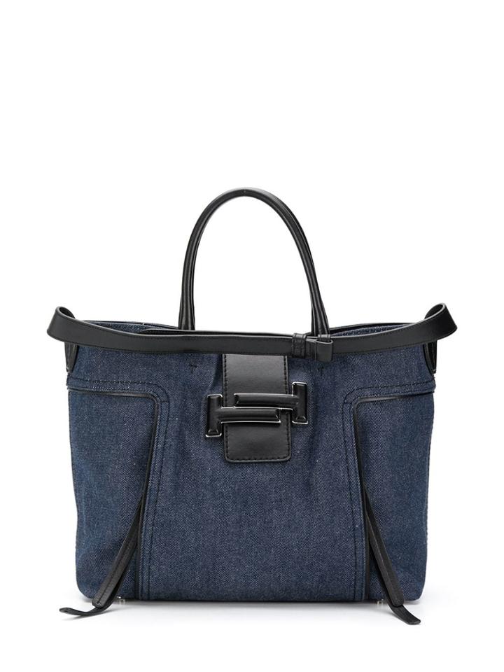 Tod's Denim Style Shoulder Bag - Blue