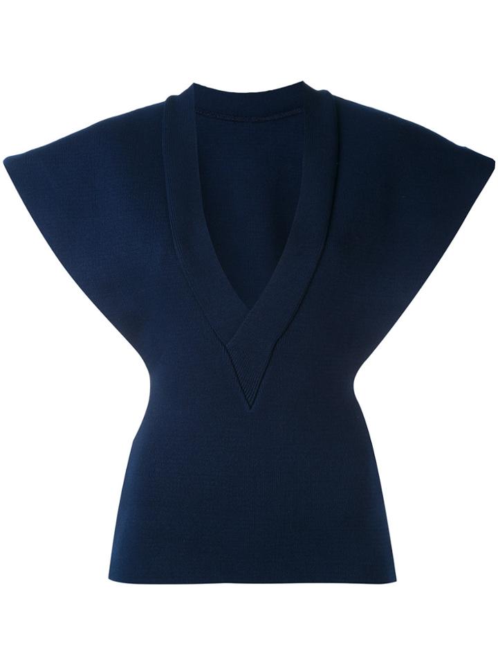 Jacquemus Geometric Shaped Blouse - Blue