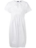 Jil Sander Navy Popeline Dress, Women's, Size: 34, White, Cotton/spandex/elastane
