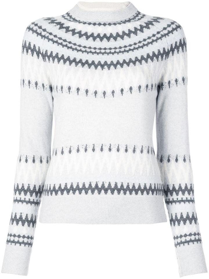 Adam Lippes Intarsia Knit Jumper - Grey