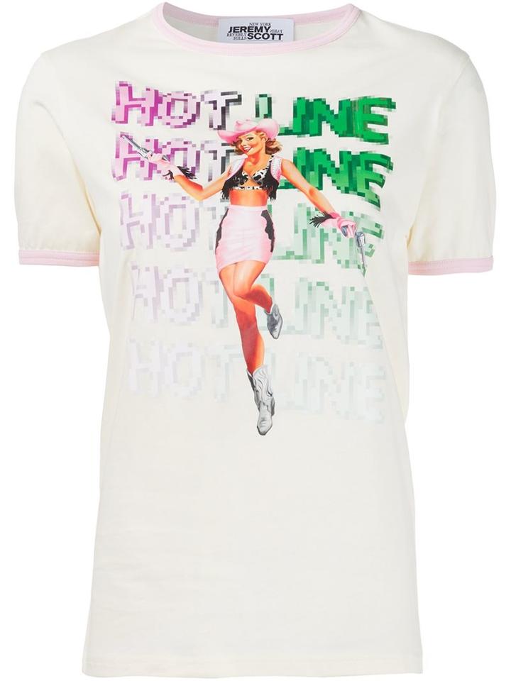 Jeremy Scott 'hotline' T-shirt