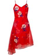 Ermanno Scervino Floral Print Dress - Red