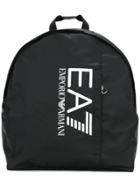 Ea7 Emporio Armani Logo Packpack - Black