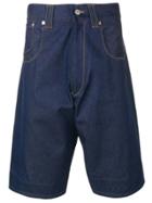 Junya Watanabe Man X Levi's Contrast Stitch Slouchy Denim Shorts -
