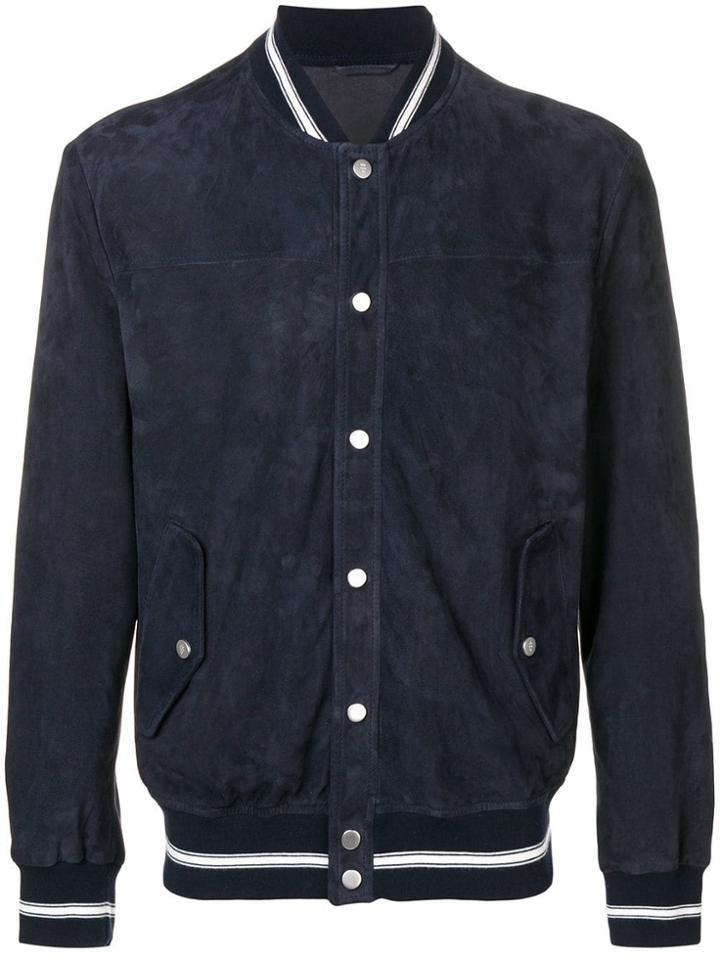 Eleventy Casual Bomber Jacket - Blue