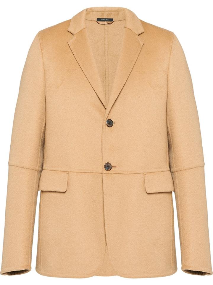 Prada Cashgora Single-breast Blazer - Brown