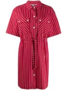 Mcq Alexander Mcqueen Drawstring Waist Dress - Red