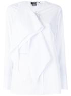 Calvin Klein 205w39nyc Ruffle Front Blouse - White
