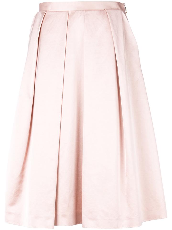 Ps By Paul Smith Pleated A-line Skirt - Pink & Purple