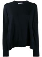 Enföld Loose-fit Crew Neck Jumper - Blue