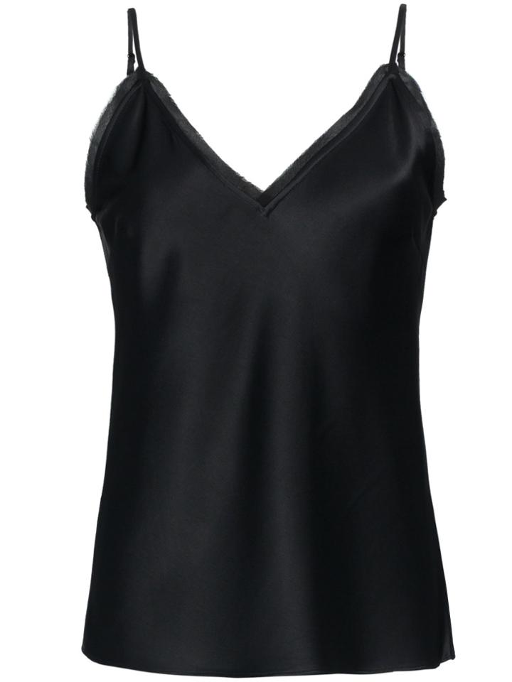 Frame Denim V-neck Cami Top - Black