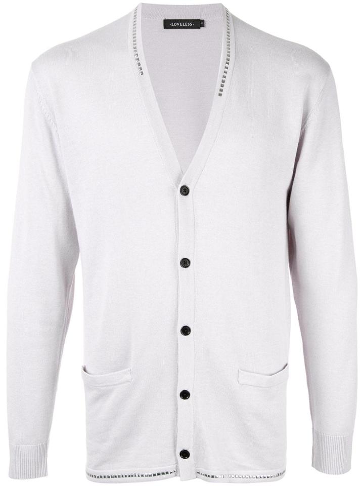 Loveless Long-sleeve Fitted Cardigan - Grey