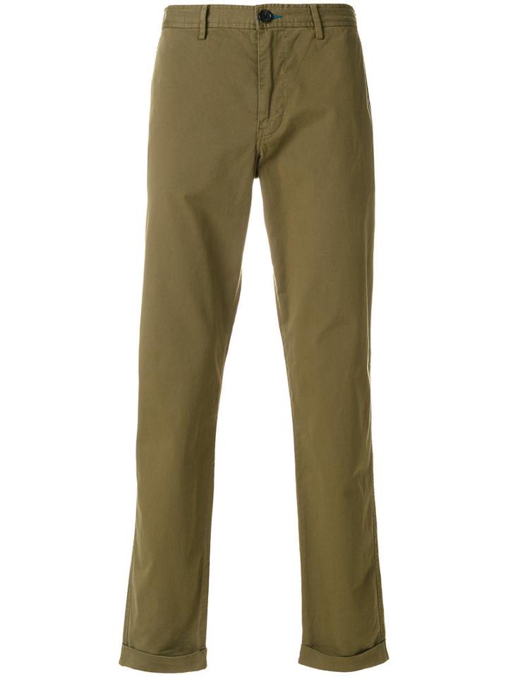 Ps By Paul Smith - Chino Trousers - Men - Spandex/elastane/supima Cotton - 33, Green, Spandex/elastane/supima Cotton