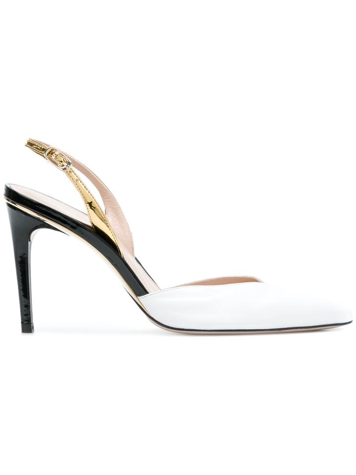 Stuart Weitzman Streamlines Sandals - White
