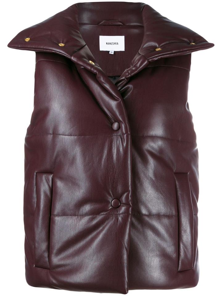 Nanushka Short Padded Gilet - Purple