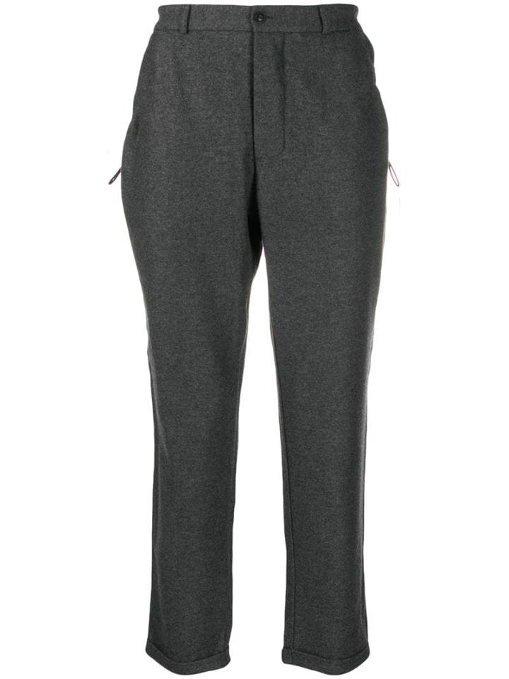 Corelate Croppes Straight-leg Trousers - Grey