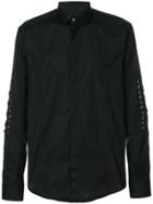 Les Hommes Lace Long-sleeve Shirt - Black