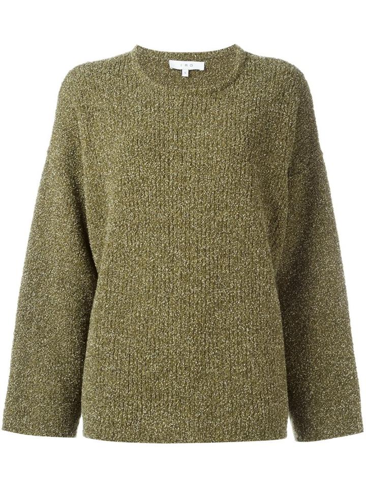Iro 'walton' Sweater, Women's, Size: Medium, Green, Cotton/polyamide/viscose/wool
