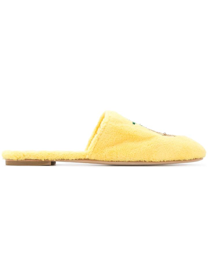 Mara & Mine Nadia Pineapple Mules - Yellow & Orange
