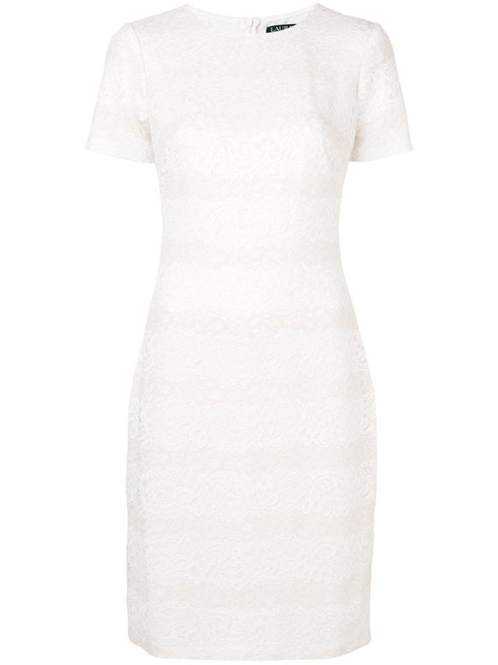 Lauren Ralph Lauren Floral Embroidered Midi Dress - Neutrals