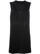 Ermanno Scervino Floral Embroidered Dress, Women's, Size: 42, Black, Viscose