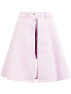 Aalto Flared Denim Shorts - Purple