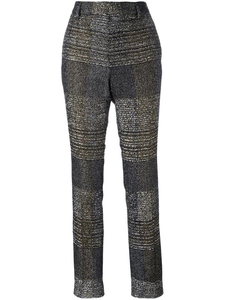 Haider Ackermann 'bussey' Skinny Trousers, Women's, Size: 38, Black, Cotton/acrylic/rayon