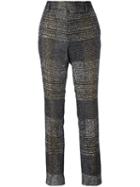 Haider Ackermann 'bussey' Skinny Trousers, Women's, Size: 38, Black, Cotton/acrylic/rayon