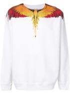 Marcelo Burlon County Of Milan Feather Print Sweatshirt - White