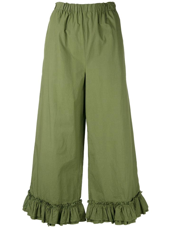 Erika Cavallini - 'bruno' Pants - Women - Cotton - 42, Green, Cotton