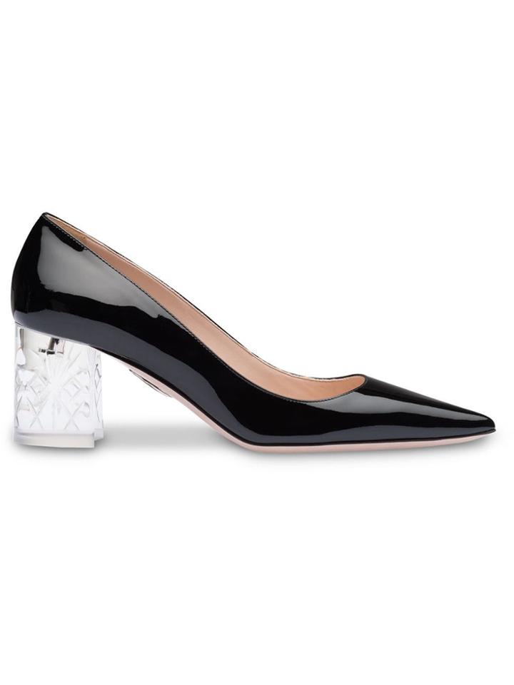 Miu Miu Patent Leather Pumps - Black