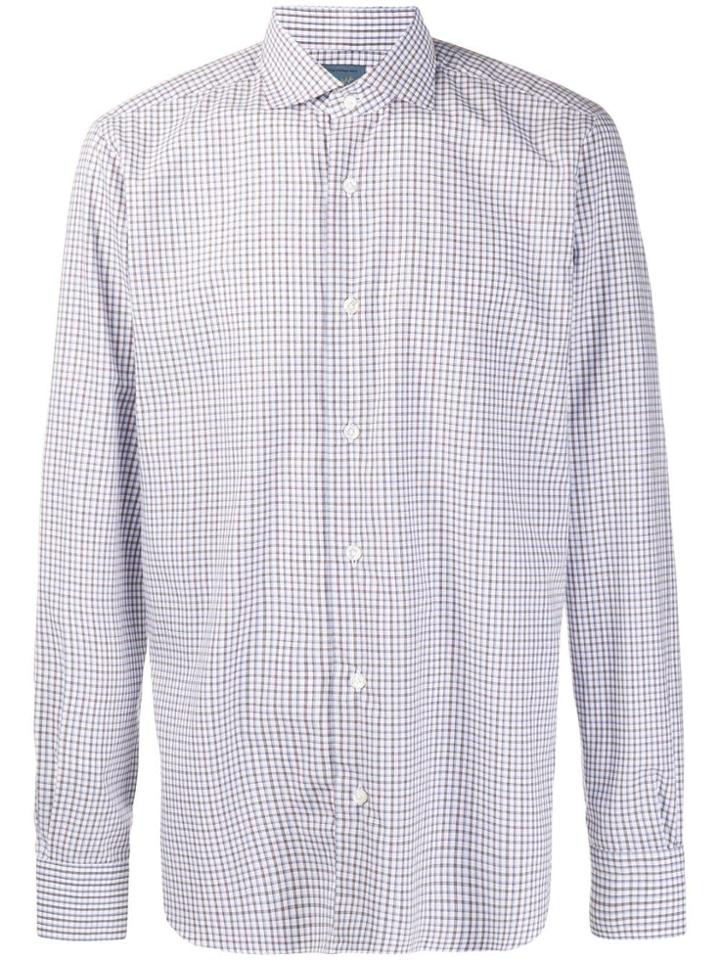 Barba Dandylife Check Shirt - White