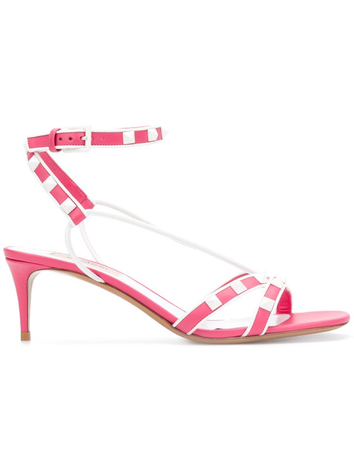 Valentino Valentino Garavani Vltn Free Rockstud Sandals - Pink &