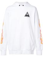 Palm Angels Palms & Flames Hoodie - White