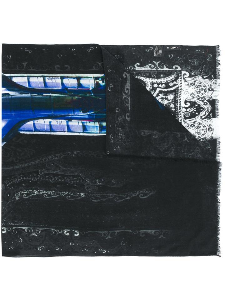 Etro - Faded Paisley Print Scarf - Men - Cashmere/wool - One Size, Cashmere/wool