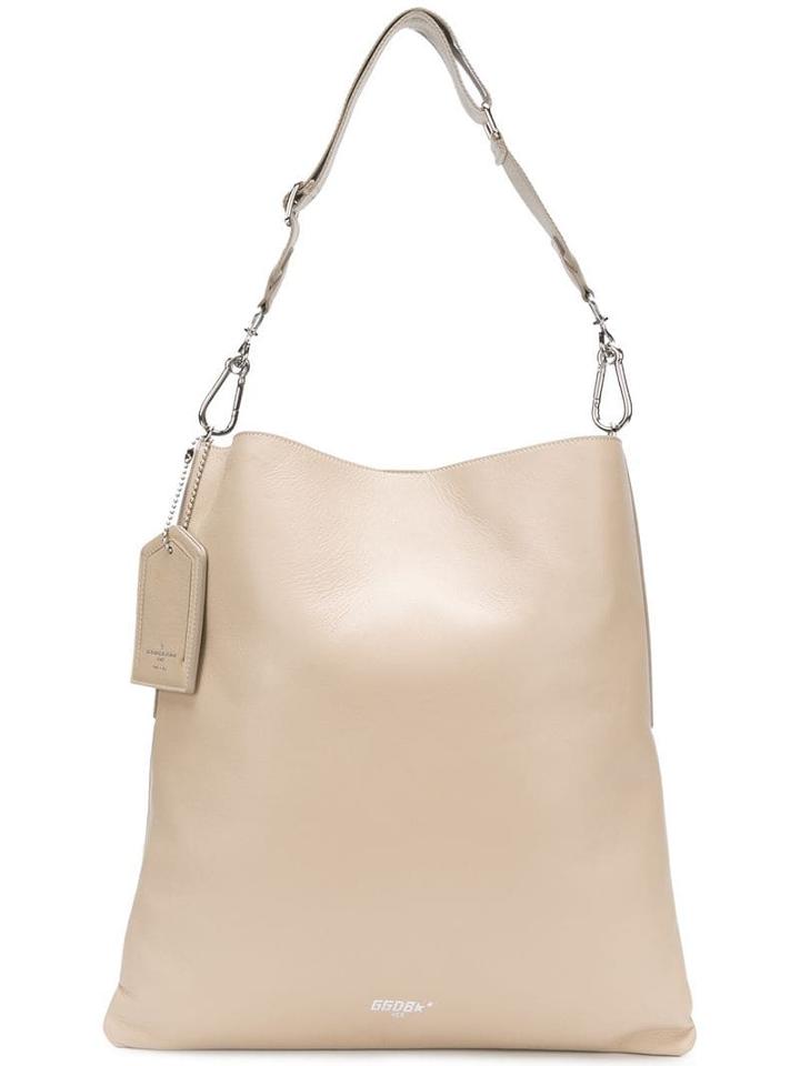 Golden Goose Slouched Logo Hobo Tote - Neutrals