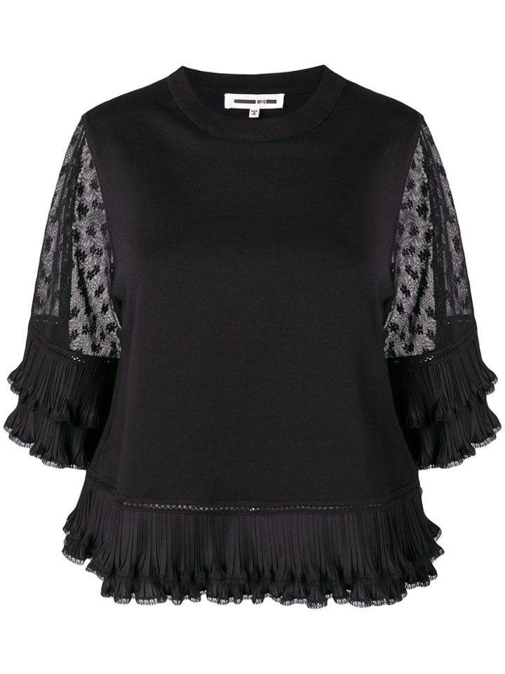 Mcq Alexander Mcqueen Frill Sweater - Black