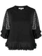 Mcq Alexander Mcqueen Frill Sweater - Black