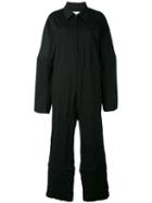 Nelly Johansson - Two-way Zip Jumpsuit - Women - Cotton/elastodiene - 2, Black, Cotton/elastodiene