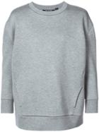 Neil Barrett - Classic Box-fit Sweatshirt - Women - Polyurethane/viscose - Xs, Grey, Polyurethane/viscose