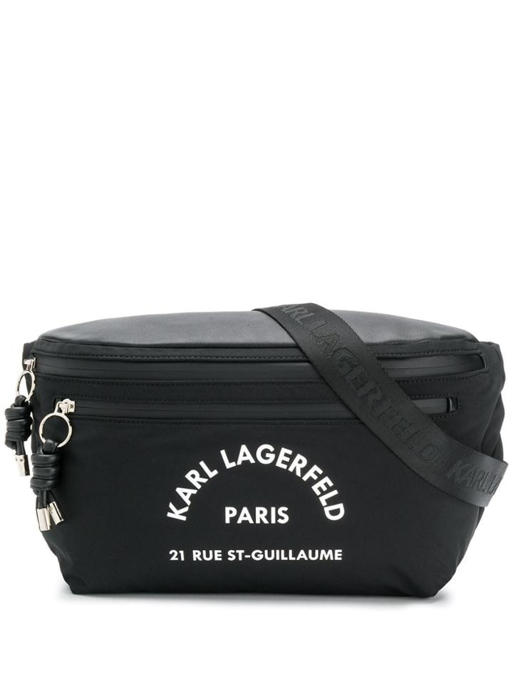 Karl Lagerfeld Rue St Guillaume Big Bumbag - Black